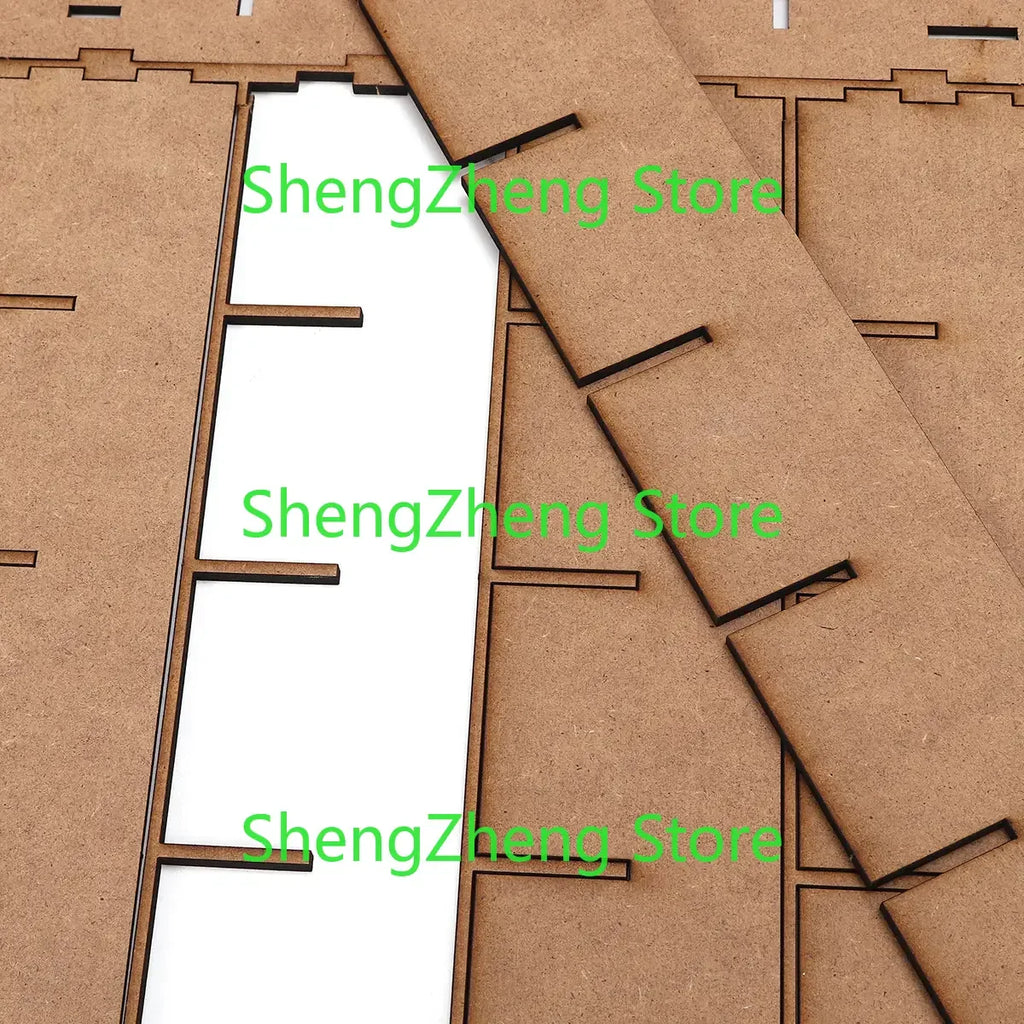 Ramadan Advent Calendar DIY House Drawer 30 Grids MDF Stand Rack Decorations