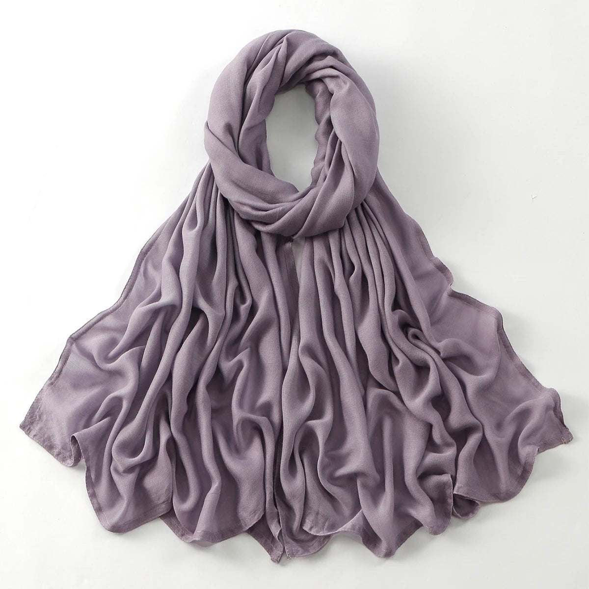 Cotton Rayon Modal Muslim Hijabs For Women Scarf Thin Plain Shawls Femme Musulman Soft Headscarf Islam Turban Headband 185*75CM