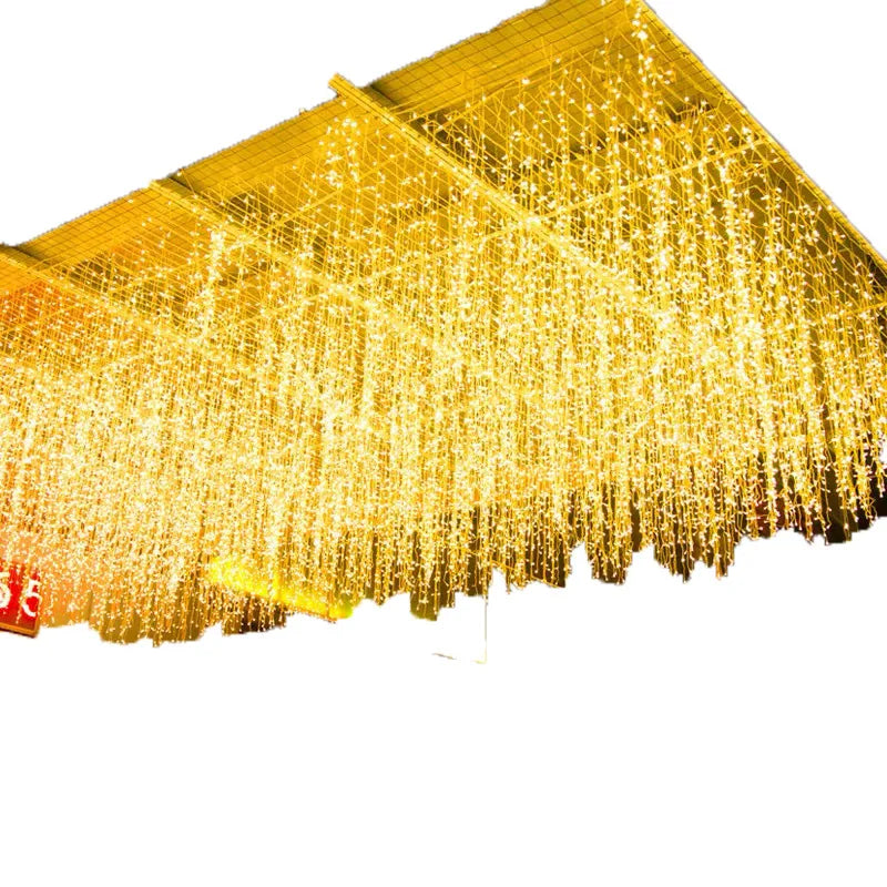 LED Ice Strip Waterfall Light String – Outdoor Waterproof Starry Sky Decoration