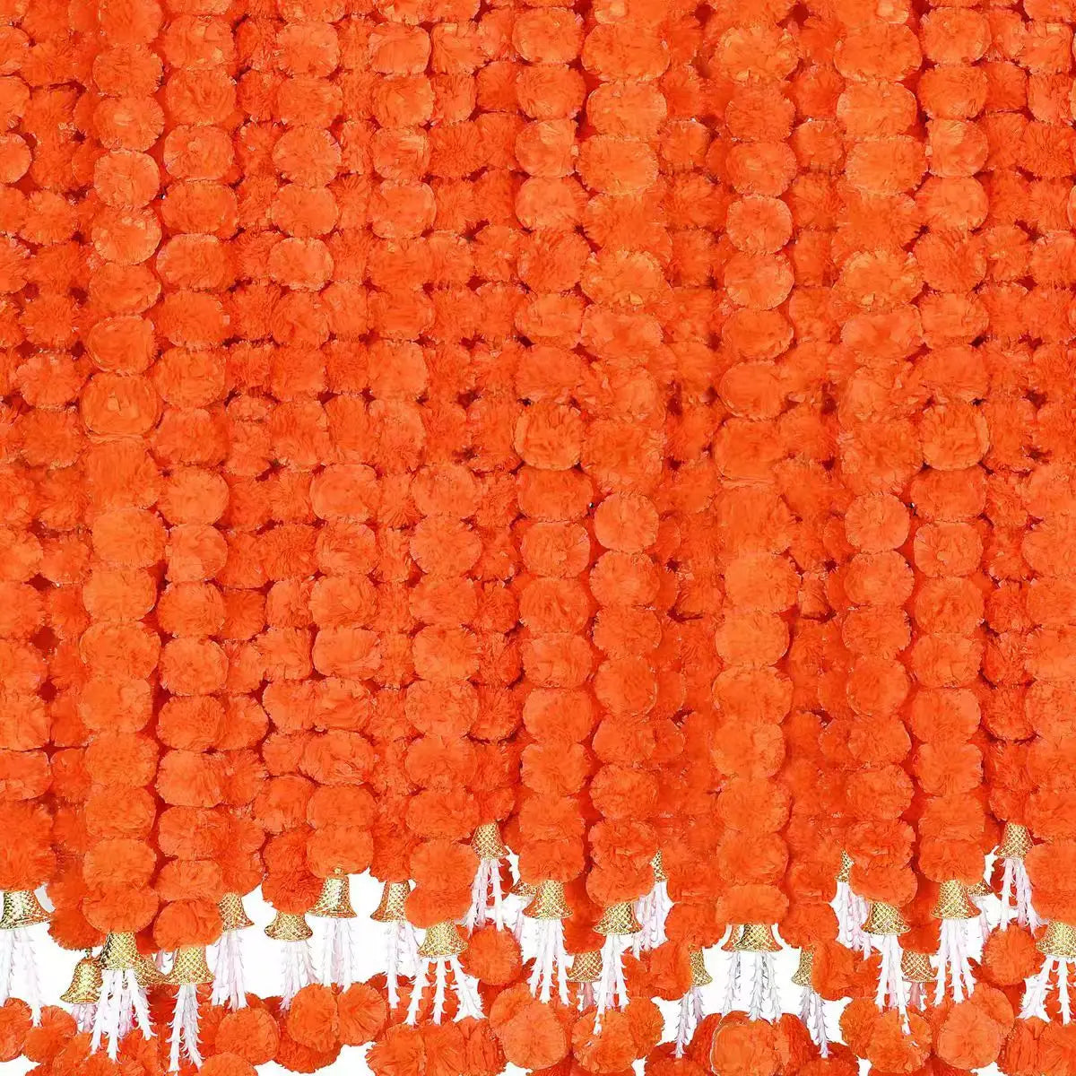 5-50 PCS Marigold Garland Wedding Marigold Flower Garlands for Prayer Fest Calendula Garland Indian Decor Garlands Wedding