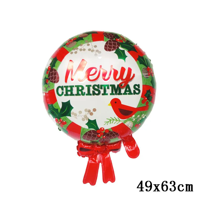 Christmas Foil Balloons Santa Claus Balloon Standding Balloon Christmas Gift Santa Balloon Xmas Party Supplies Home Decortion