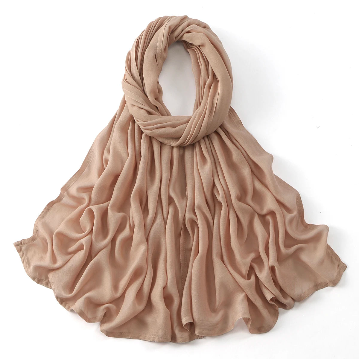 Cotton Rayon Modal Muslim Hijabs For Women Scarf Thin Plain Shawls Femme Musulman Soft Headscarf Islam Turban Headband 185*75CM