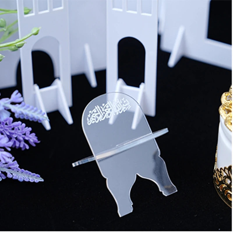 Ramadan Festival Calendar Eid Mubarak Party Wall Decorations Eid Al-Fitr Eid Al-Adha Window Stickers Islamic Festive Decor