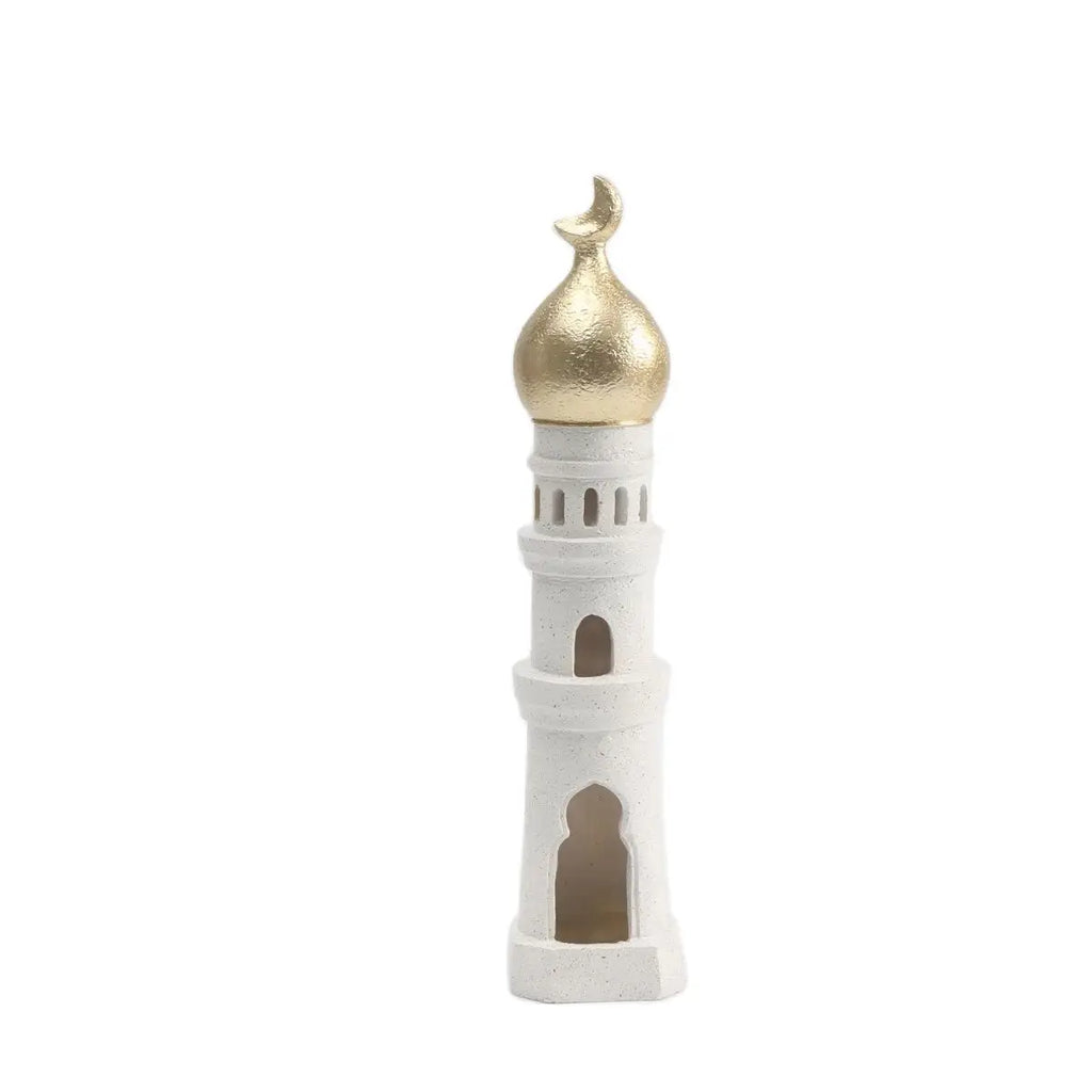 1 PC Candlestick Muslim Kaaba Dome Mosque Islamic Desktop Ornament Table Car Decor Crafts Gifts