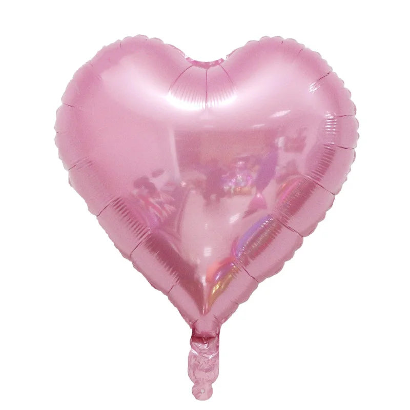 10/5/3Pcs Cream Heart Foil Balloons 18inch Multi Pink Beige Heart Helium Balloons for Wedding Birthday Party Decorations Globos