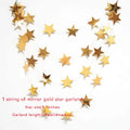 Gold Star Moon Circle Dot Crescent Lamp Eid Paper Garland Gold Mubarak Ramadan Streamer Backdrop Muslim Party Banner Decorations