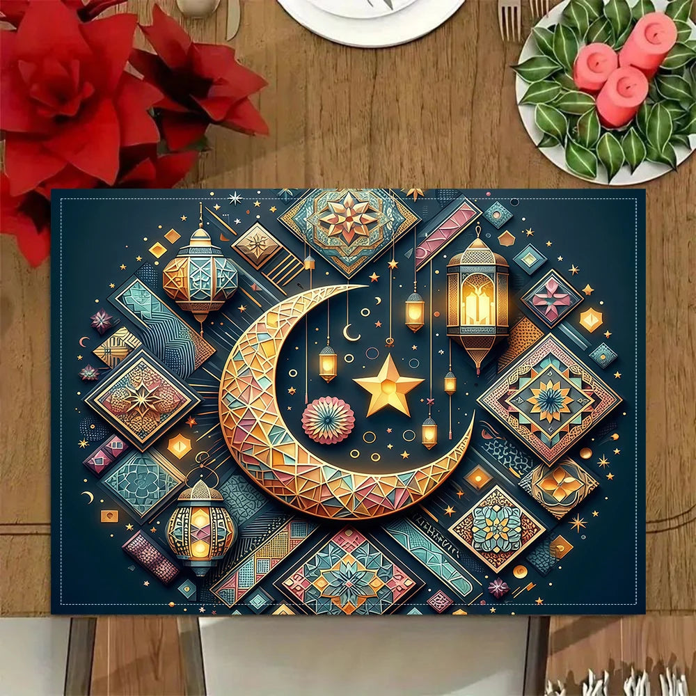Ramadan meal mat, suitable for daily home, restaurant, outdoor picnic use, Eid al Fitr