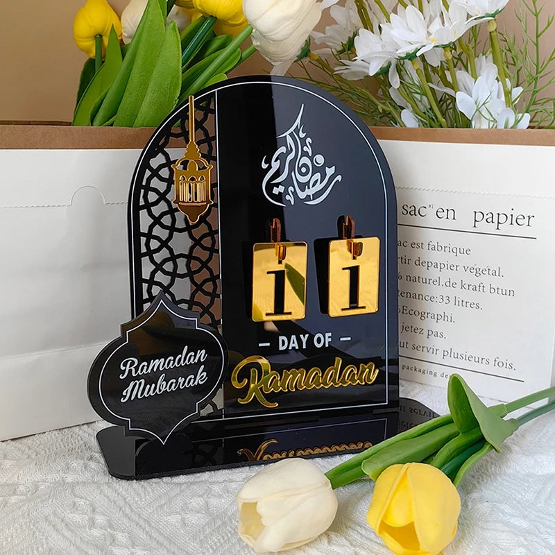 Ramadan Decorations 2026 Ramadan Countdown Calendar 2026 Muslim Islamic Festive Decor Eid Al-Fitr Decorations Eid Mubarak Gifts