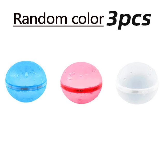 Magnetic Reusable Water Balloons Refillable Water Balloon Quick Fill Self Sealing Water Bomb Splash Balls for Kids Swimming Pool