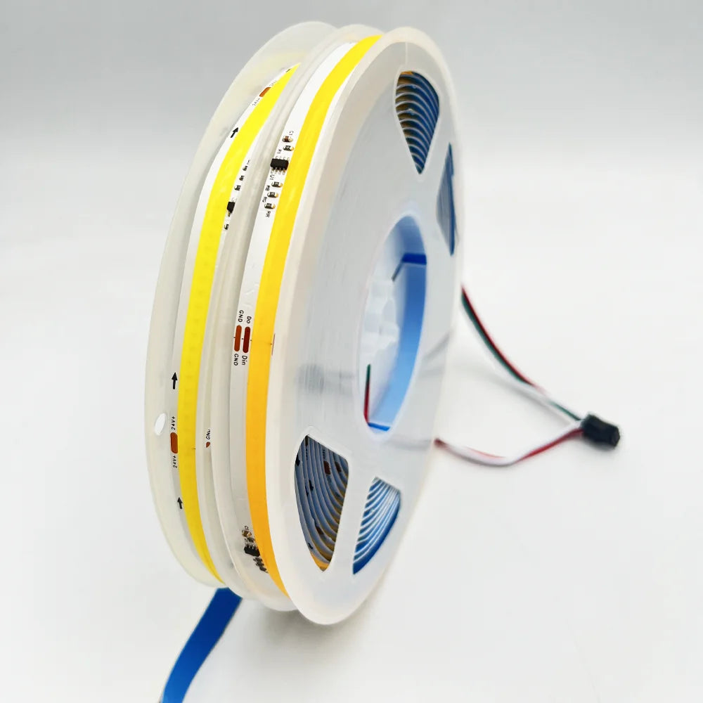 24V 5M 10M COB WS2811 Flowing Water Led Strip Sequential Horse Race Led Tape Light PIR Motion Sensor Dimmable ON/OFF Home decor