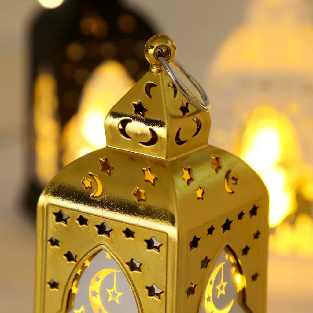 Ramadan Decoration Moon Star LED Lantern Light EID Mubarak Decorations for Home Islamic Muslim Festival Party 2026 Eid Supplies