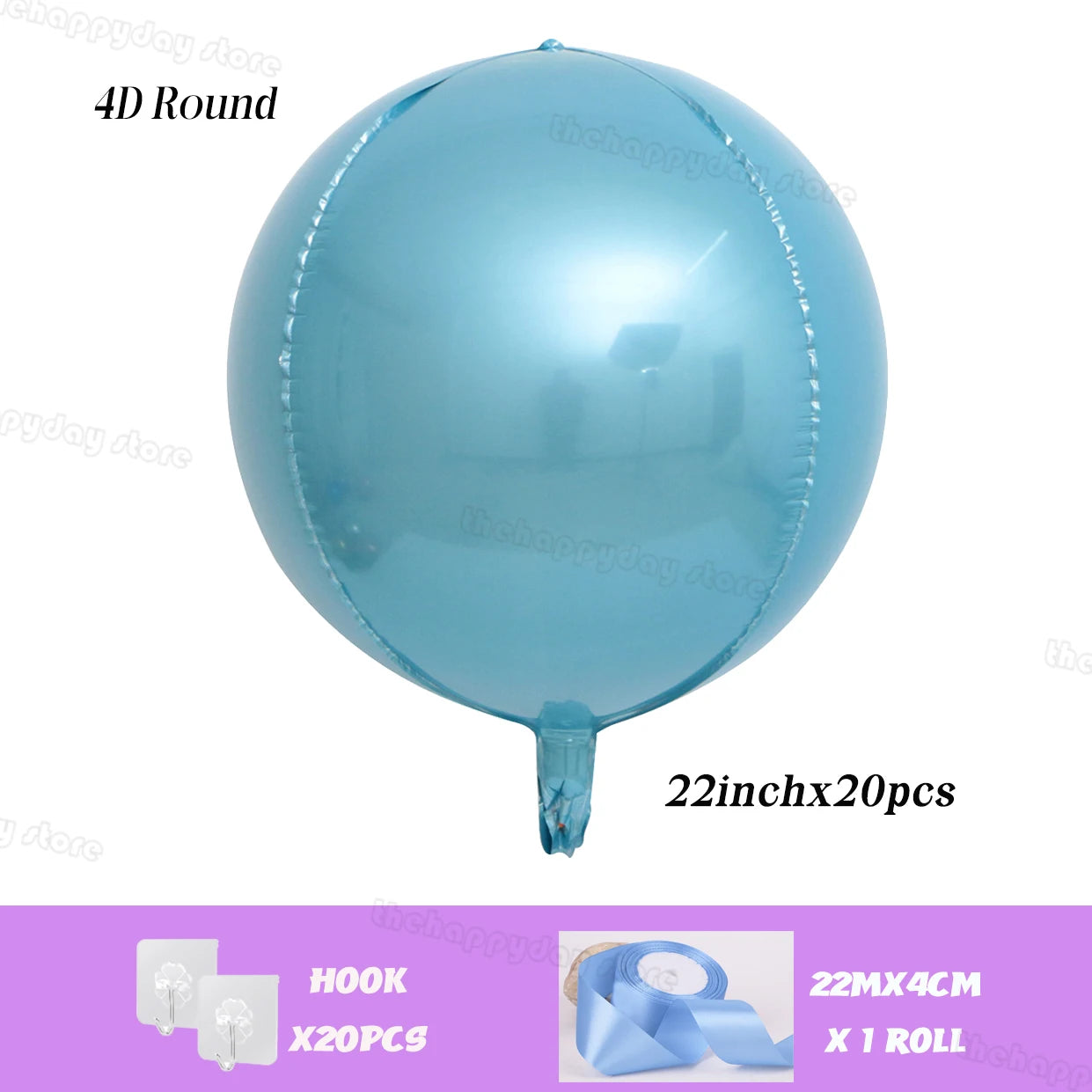 20/10Pcs Hanging 4D Round Foil Balloons 22in Dark Green 4D Round Balloon for Wedding Birthday Xmas Party Helium Air Globos Decor
