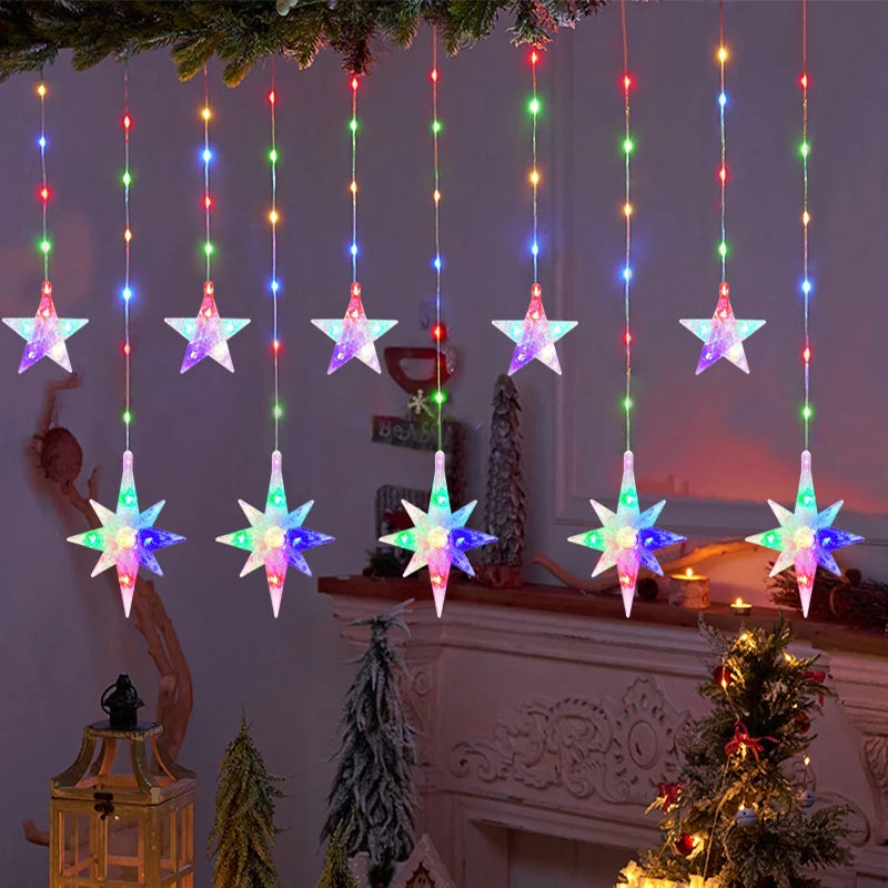 LED Moon, Star & Heart String Lights – Holiday Party & Room Decoration