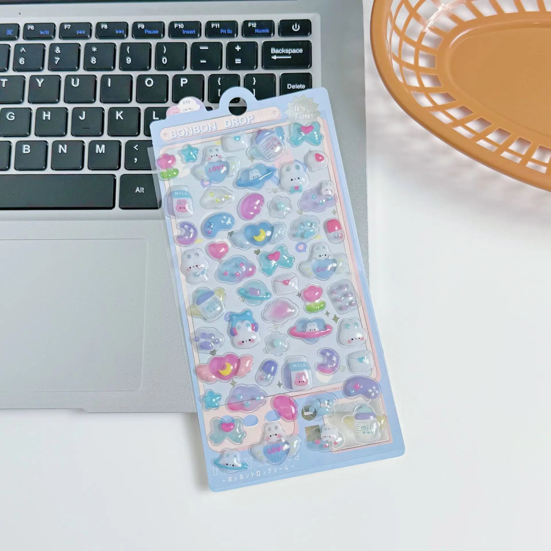 3D Embossed Diamond Stickers Exquisite Cartoon Animals Festival Party Stickers Craft Decals Scrapbooking Decoration Products