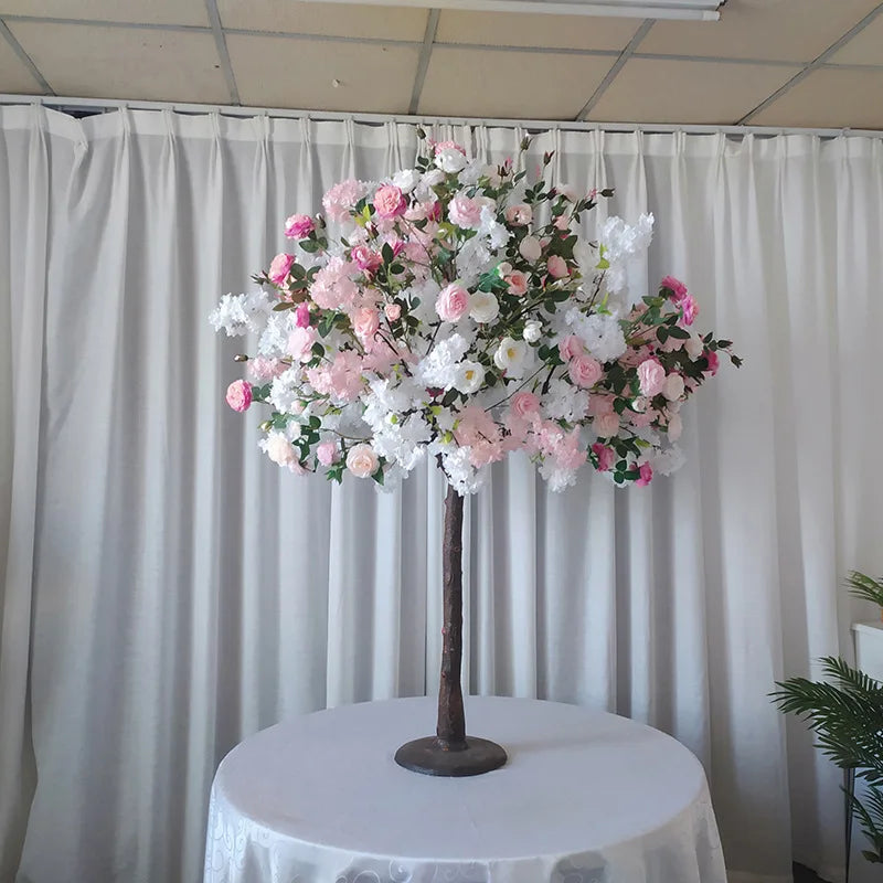 Sakura Artificial Flower Tree Weeping Willow Plants Suitable for Indoor Outdoor Home Wedding Party Garden Shopping Mall Decorati