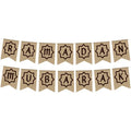 Ramadan mubarak Hessian Bunting Muslim Islamic Kareem Eid Al-Fitr home Dessert table wall Hanging decoration Sign backdrop gift
