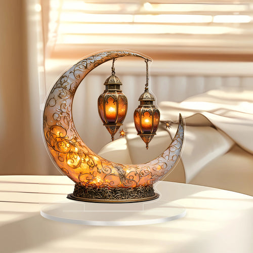 1PC 2D Theme decoration ornament with moon and stars Home,Office,Cafe,room,Studio,display Case,Table Ornament Desktop Decor