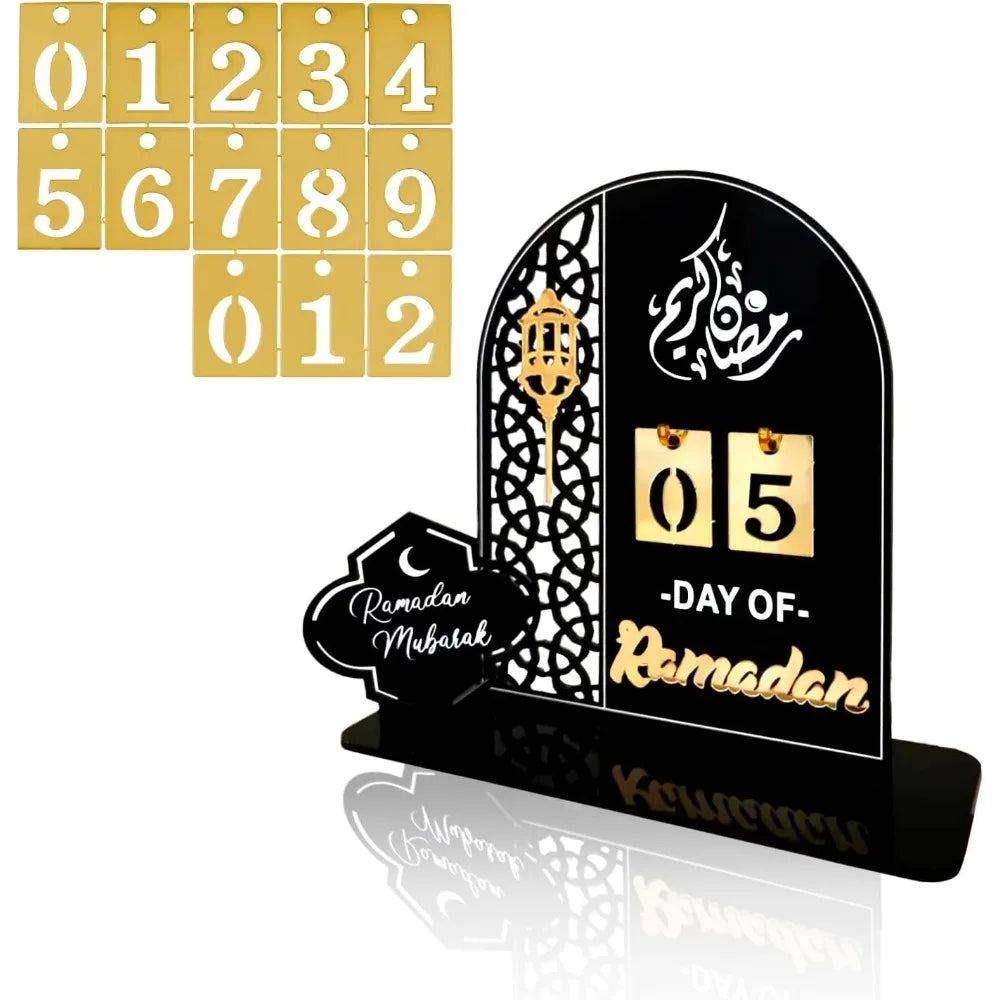 Ramadan Advent Calendar 30 Days Eid Mubarak DIY Countdown Calendars Eid Decorations for Ramadan Parties Islam Muslim Decor