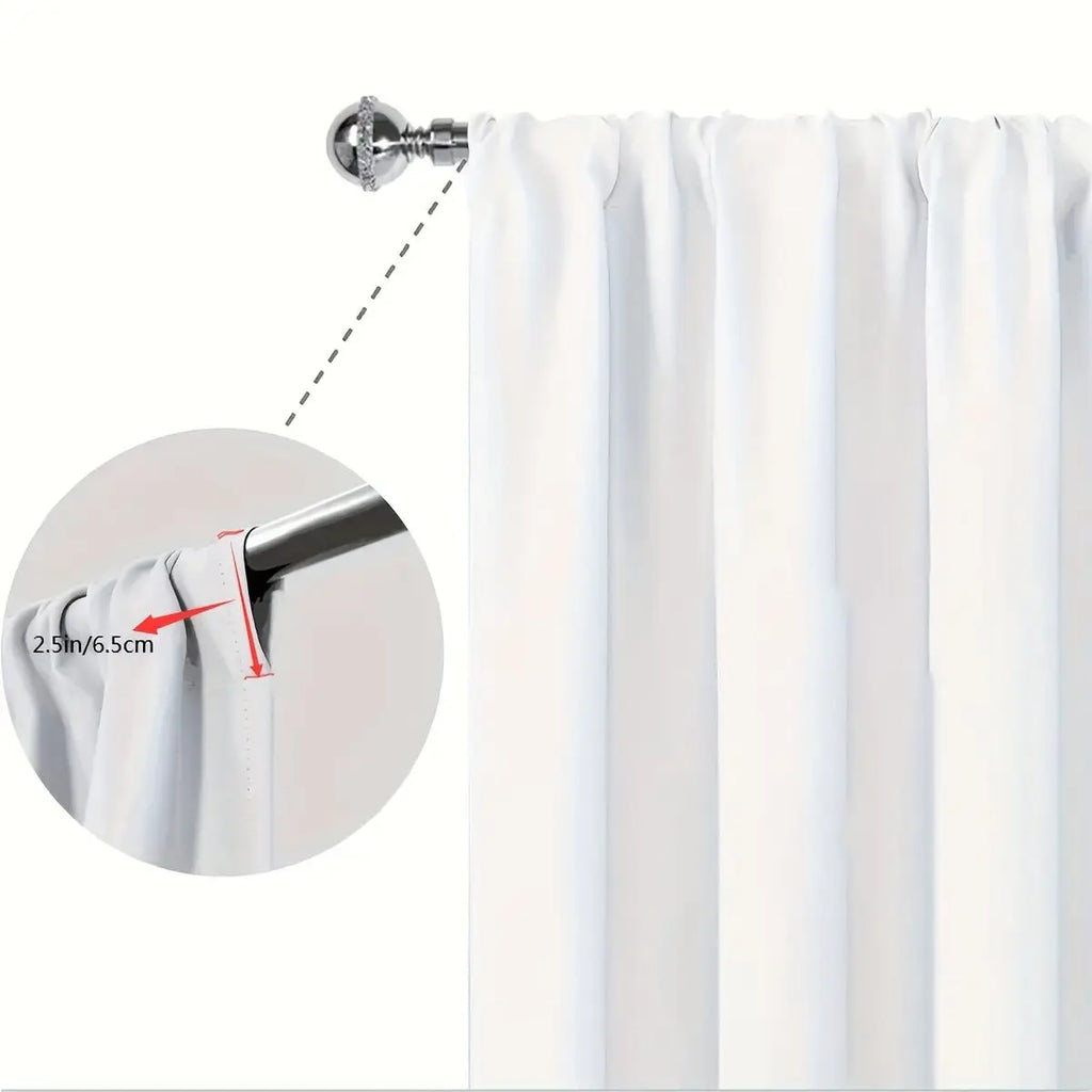 2PCS- Ramadan Auspicious - Ramadan curtain - Living room - Bedroom decorative curtain
