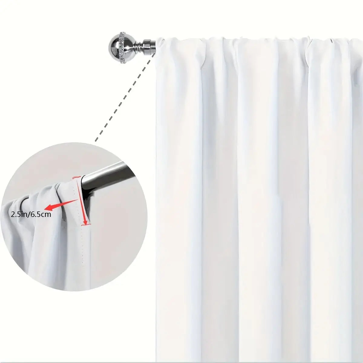 2PCS- Ramadan Auspicious - Ramadan curtain - Living room - Bedroom decorative curtain