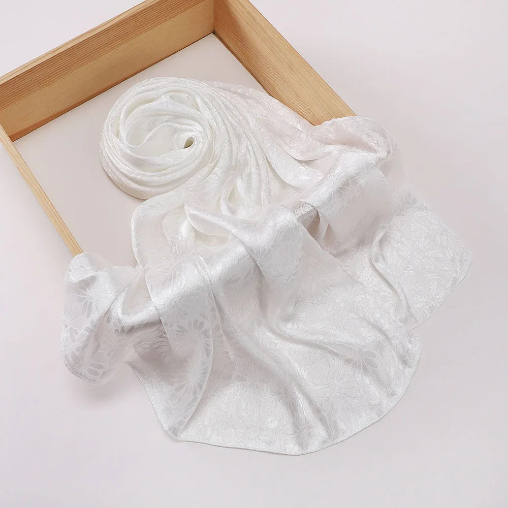 Premium Glimmer Satin Silk Crepe Crinkle Shawl Glitter Breathable Light Weight Muslim Women Scarf Hijab Long Shawl