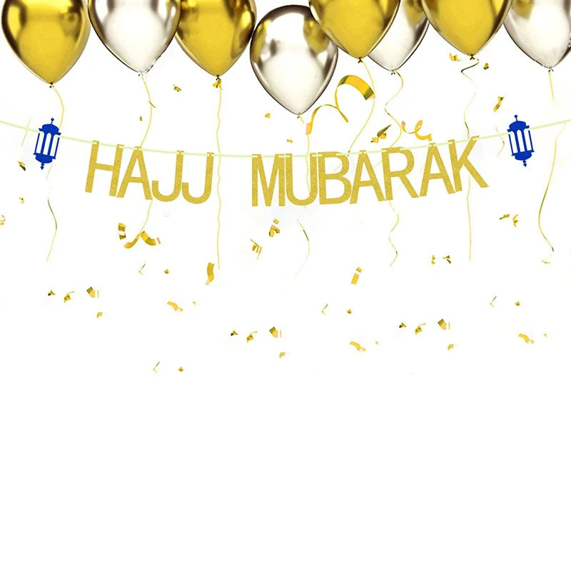 Hajj Mubarak Banner Eid Mubarak Banner Party Decorations Supplies