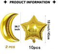 12pcs Star Moon Balloon Set Birthday Wedding Engagement Ramadan Eid Party Decoration Balloon