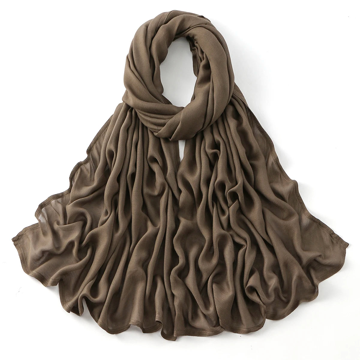 Cotton Rayon Modal Muslim Hijabs For Women Scarf Thin Plain Shawls Femme Musulman Soft Headscarf Islam Turban Headband 185*75CM