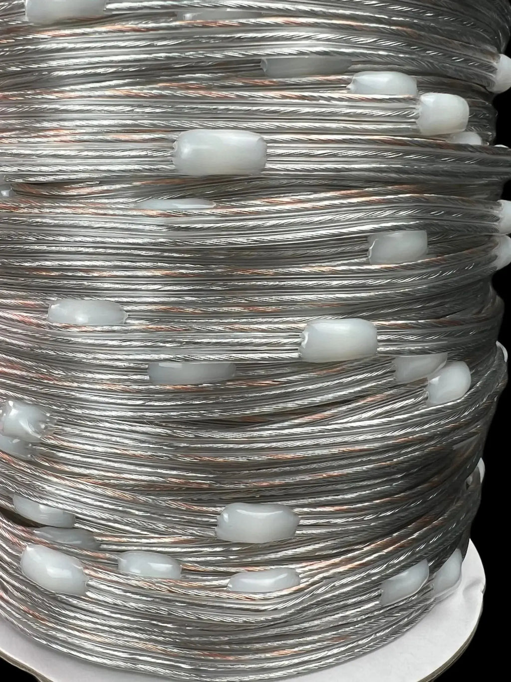 20AWG(0.2sqm2) 3Pin DC12V 1000/3000ct 50mm/100mm/150mm/200mm Pitch WS2811 RGBIC LED Pebble Seed Pixel String Light IP67 Clear Wi