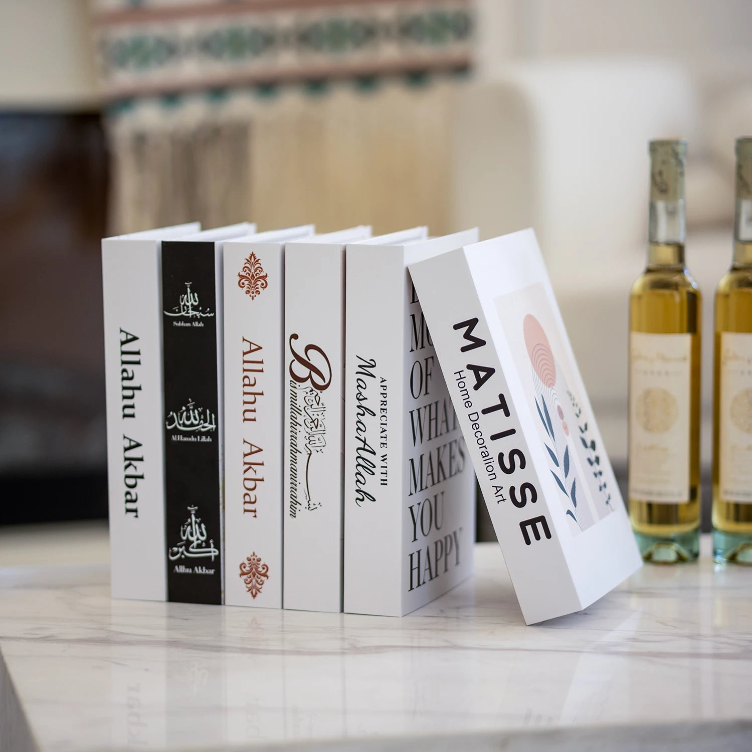 Islamic Luxury Fake Books Decorative Storage Box for Home