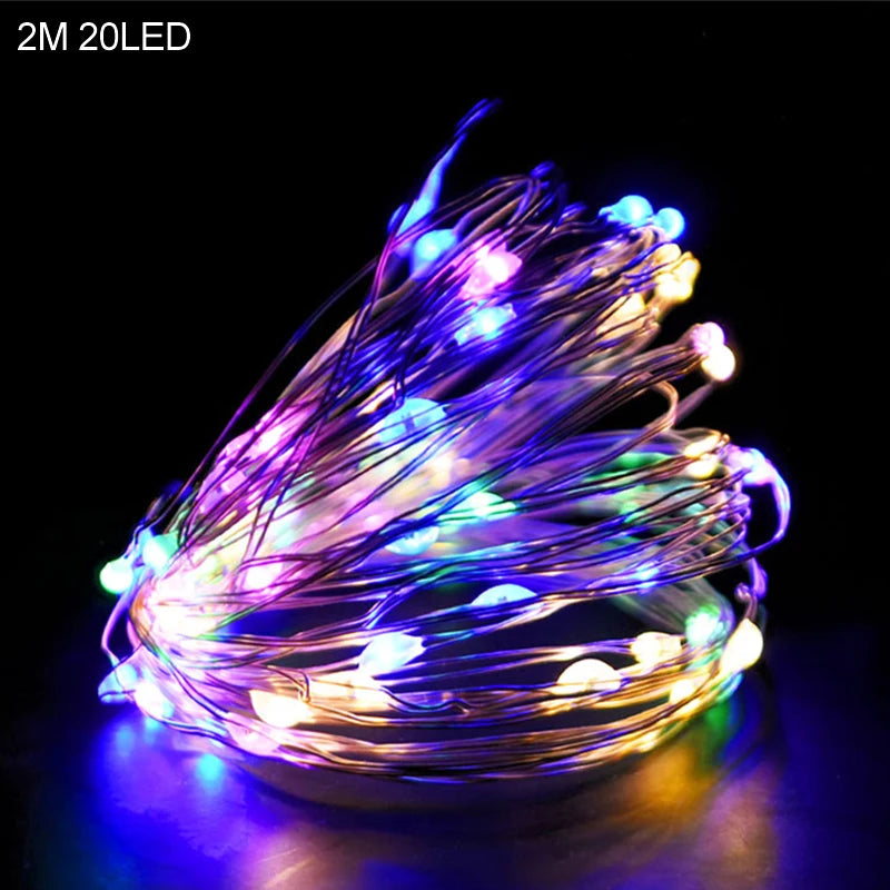 Moon Star Led String Lights EID Mubarak Ramadan Kareem Decoration For Home Islam Muslim Event Party Supplies Eid Al-Fitr Decor