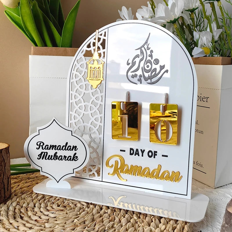 Ramadan Decorations 2026 Ramadan Countdown Calendar 2026 Muslim Islamic Festive Decor Eid Al-Fitr Decorations Eid Mubarak Gifts