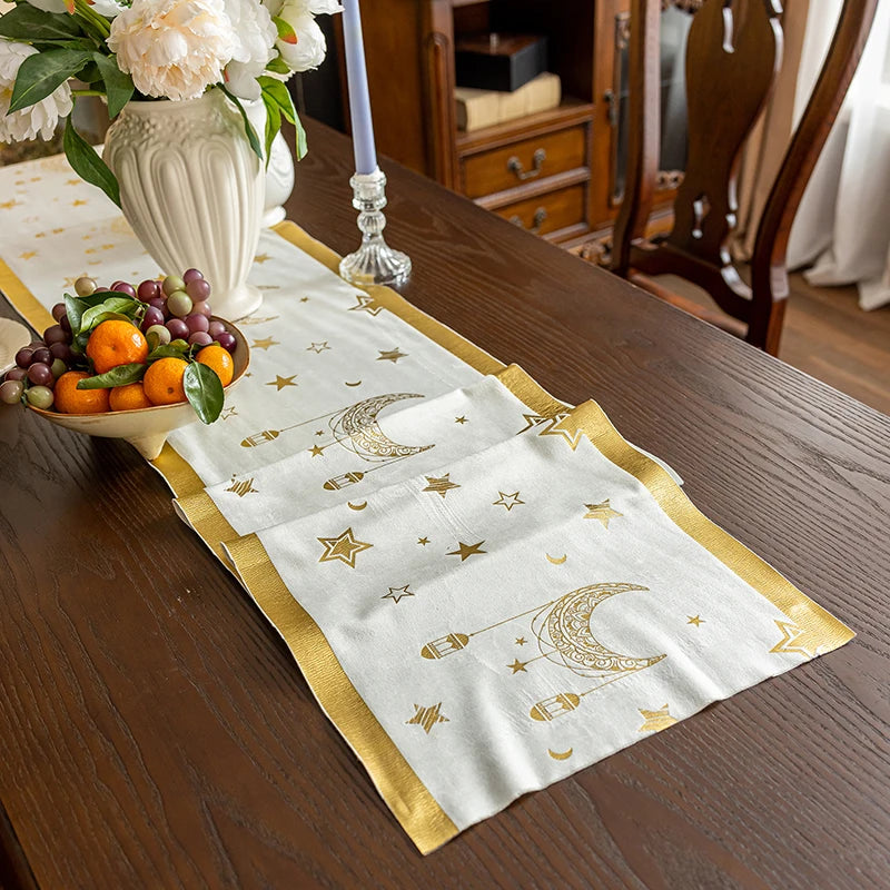 Middle Eastern Table Flag Decorations  Eid Al Fitr Parties Table Flags Dining Table Fabrics Meals Ramadan Party Decor Tablecloth