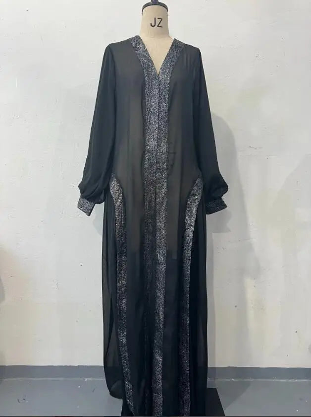 2024 Muslim Modest Women Dress – Eid & Ramadan Jalabiya Kaftan Robe