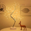 Light Tree Table Top LED Shimmery Tree Light USB/Battery-Powered Touch Switch Night Light Branch Lights for Holiday Home Decor
