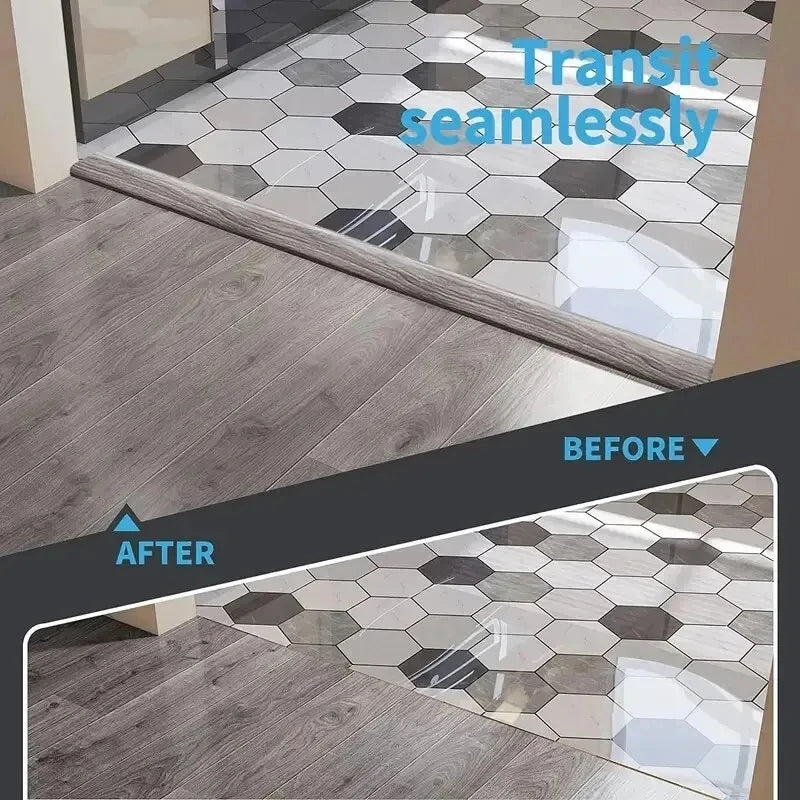 5cm PVC Wood Floor Transition Strip Edge Closing Strip Self-adhesive Seam Strip Flat Buckle Dge Pressing Threshold strip