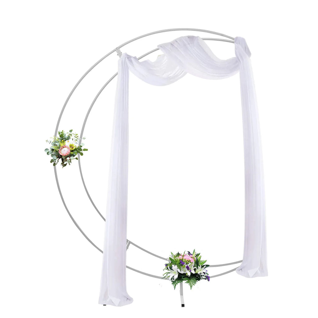 Large Crescent Wedding Balloon 7ft Moon Backdrop Stand Metal Arch Frame Wedding