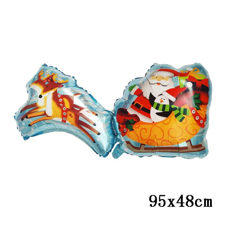 Christmas Foil Balloons Santa Claus Balloon Standding Balloon Christmas Gift Santa Balloon Xmas Party Supplies Home Decortion