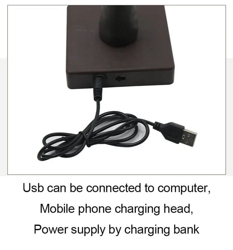 55CM Creative LED Table Lamp Palm Tree USB Artificial Plant Decor Desk Lights Home Bedroom Bedsides Night Lamp Decoration Lamp