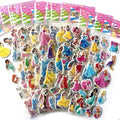 6/12PCS Princess Snow White Stickers For Kids Funny Toys Cartoon Cute Anime cute Stickers