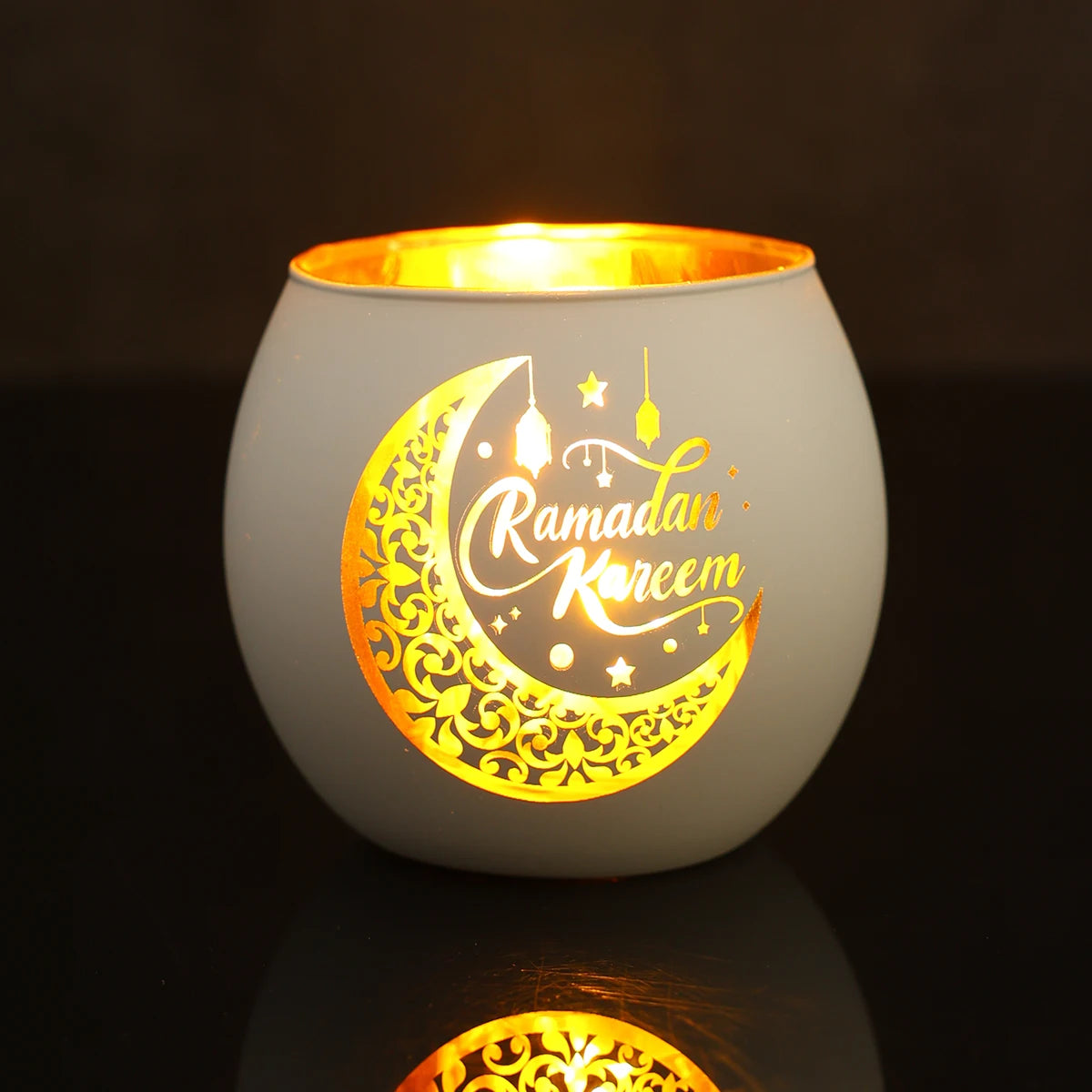 Ramadan Kareem Candle Holders Ramadan Decorations for Home 2026 Eid Al-Fitr Gifts Islamic Muslim Eid Al Adha Party Supplies