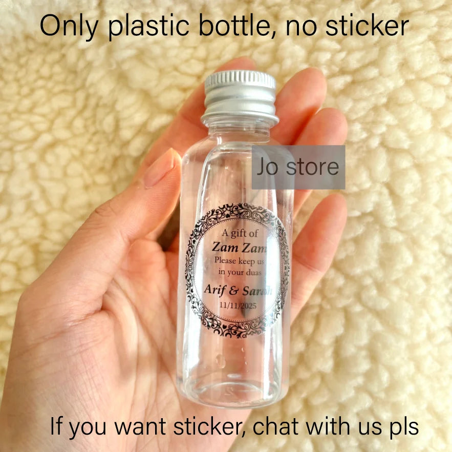 Zamzam Water Plastic Bottle – Refillable Gift for Islamic Celebrations