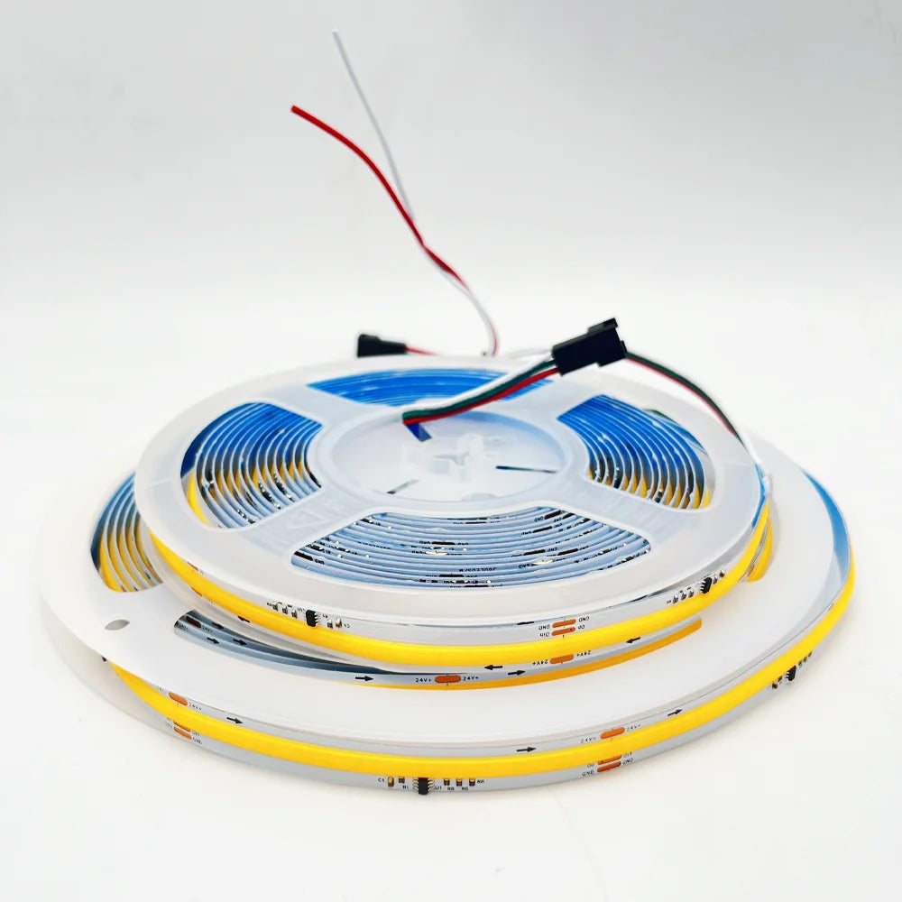 24V 5M 10M COB WS2811 Flowing Water Led Strip Sequential Horse Race Led Tape Light PIR Motion Sensor Dimmable ON/OFF Home decor