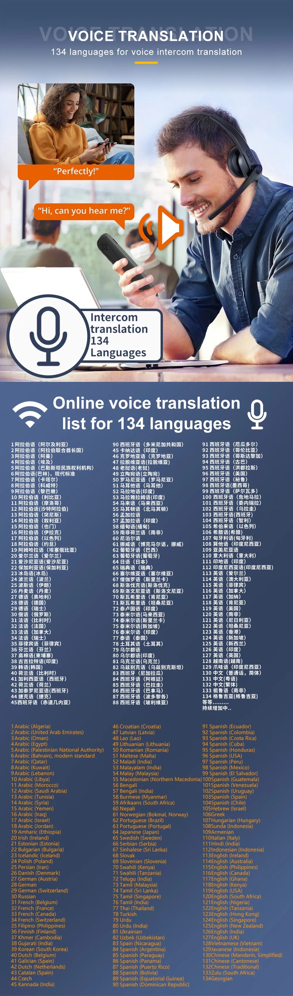 MD22 Voice Translator Pen Offline Scan Reading 134 Language Translation
