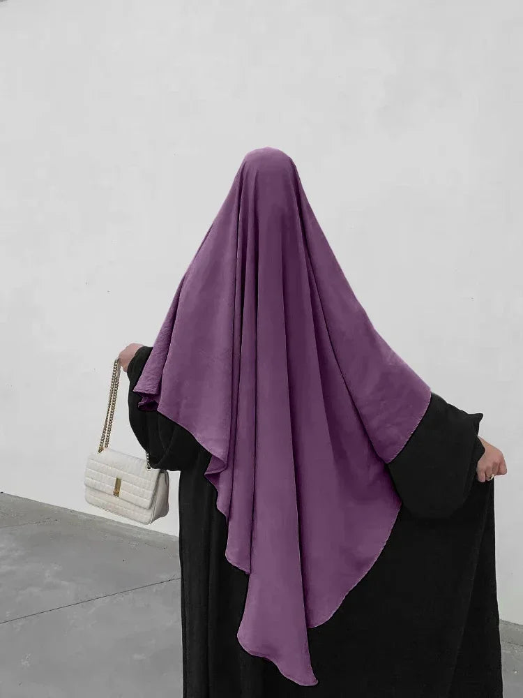 Eid Prayer Garment Hijab Long Khimar Ramdan Muslim Long Headcarf Women One Piece Jubha Islamic Hijabs Musulman Dejellab 2026