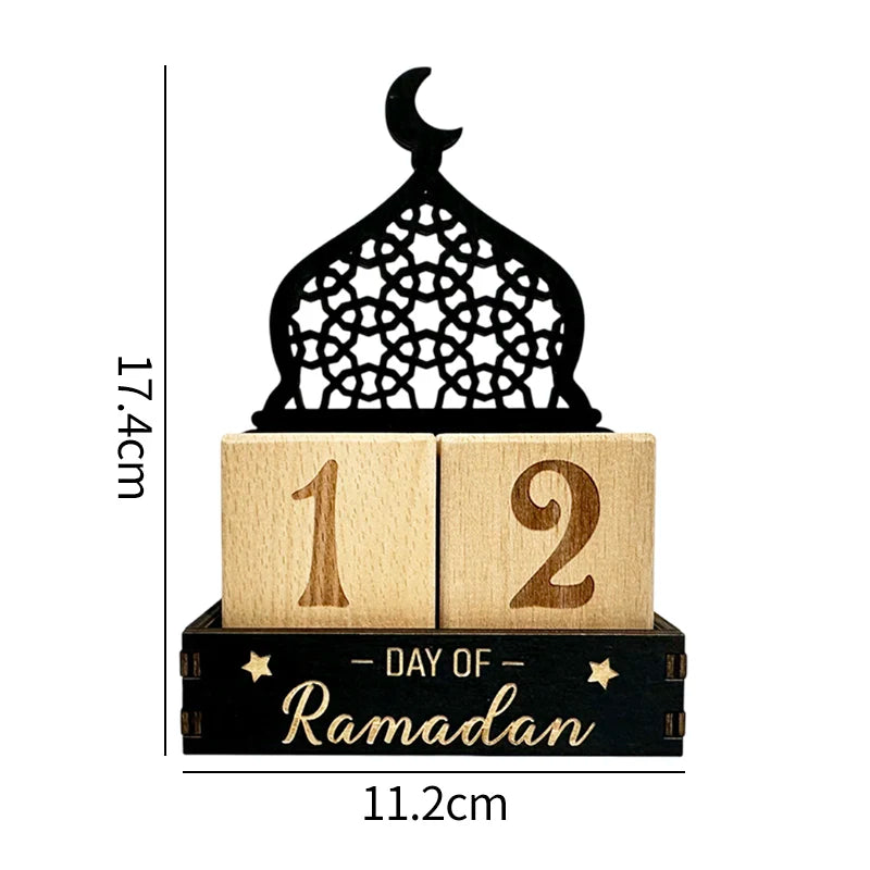 Ramadan Countdown Calendar Advent Ramadan Decorations 2026 Eid Muslim Party Desk Accessories Islam Muslim Gifts