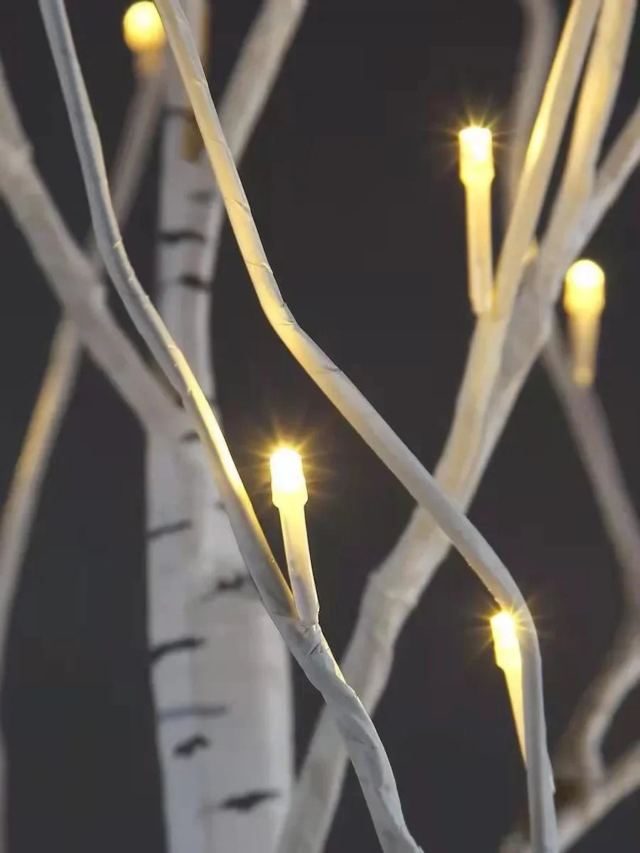 Outdoor waterproof birch tree luminous tree lanterns, background decoration ambient light scene arrangement, garden tree lights