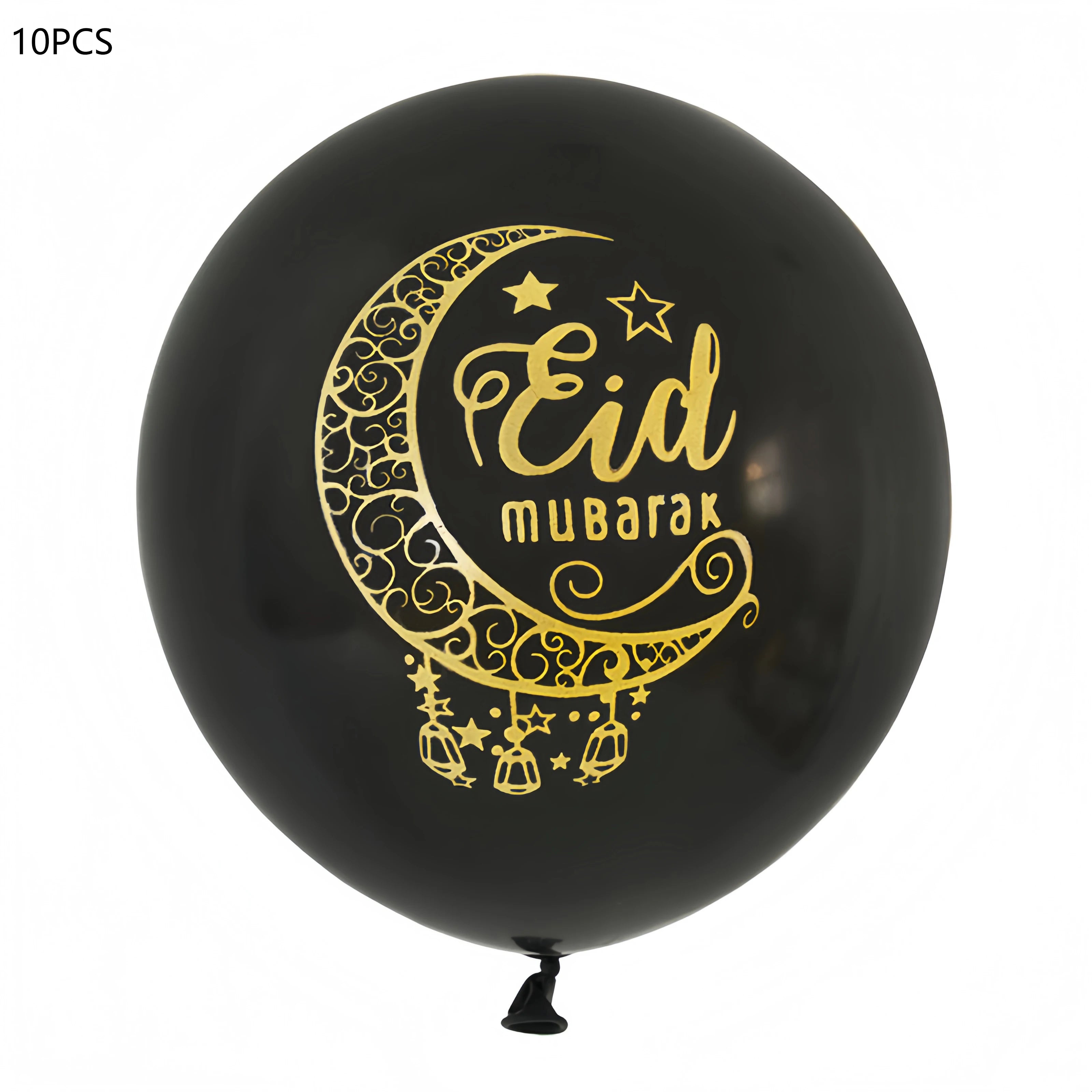 10/11/15/22pcs Eid Mubarak Latex Balloon Ramadan Kareem Decoration Air Globos Ramadan Mubarak Festival Party Supplies