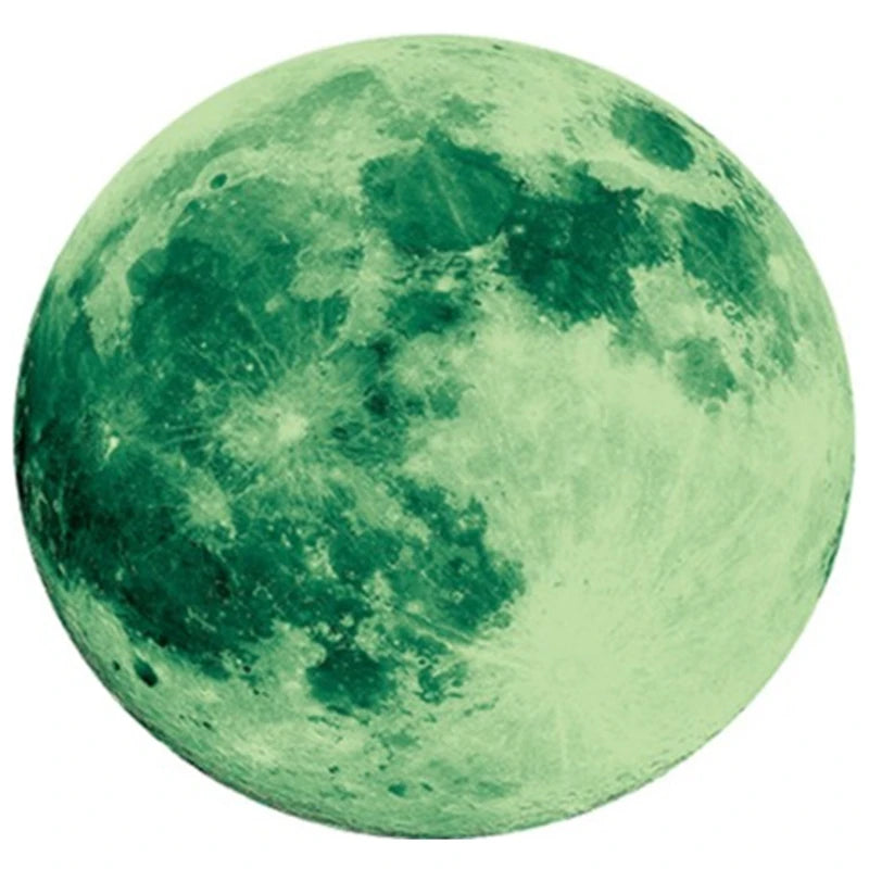 Luminous Moon Stickers Star Sky Fluorescent Wall Decals Glow in the Dark Kids Bedroom Living Room Bathroom for Home Decorations