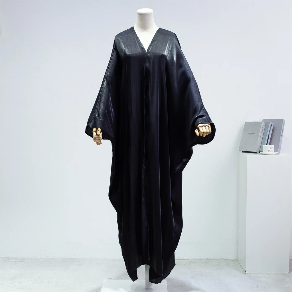 Muslim One-Piece Prayer Abaya for Women – Smocking Sleeve Kaftan Jilbab Cardigan Coat Islamic Robe Dubai Turkish Style
